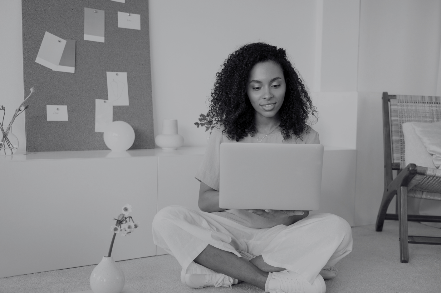 woman with laptop